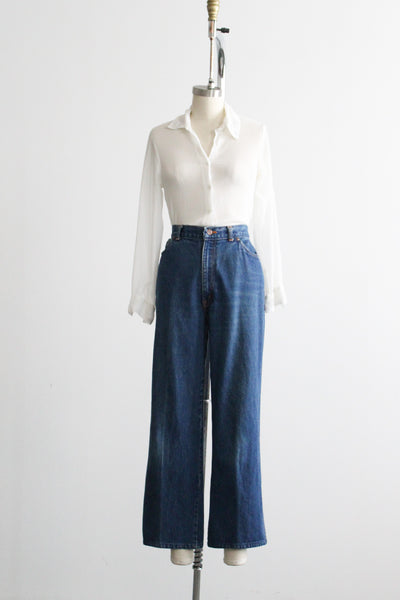 indigo mom jeans