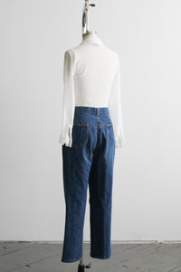 indigo mom jeans