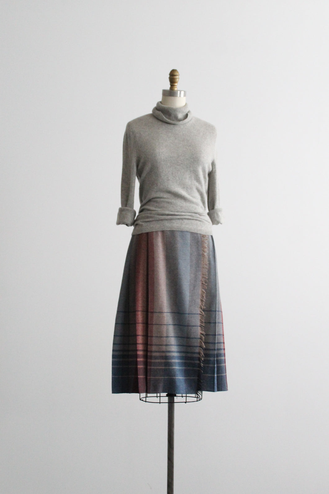 beaumaris wool wrap skirt