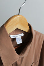 tobacco silk button up