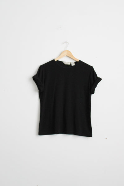 classic black tee