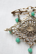 filigree teardrop brooch