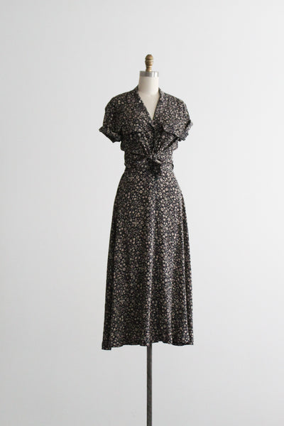 silk leafwork dress set