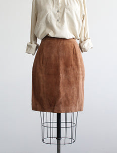 suede mini skirt