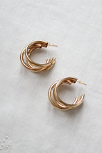 trio goldtone hoops