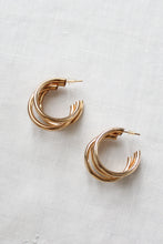 trio goldtone hoops