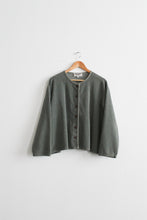 sage cropped corduroy jacket