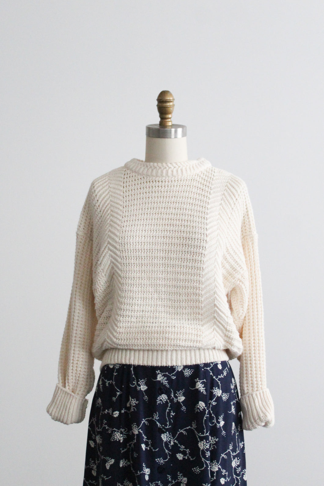 parchment cotton pullover