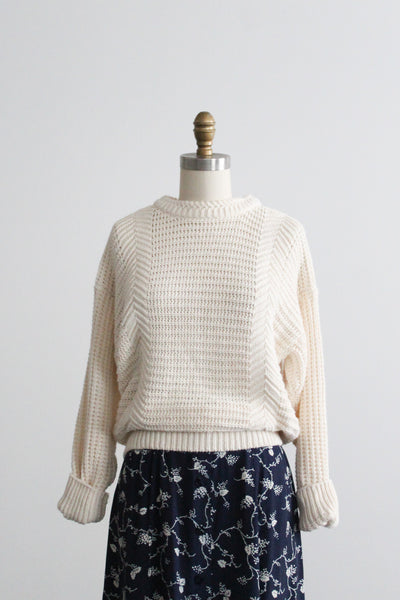 parchment cotton pullover