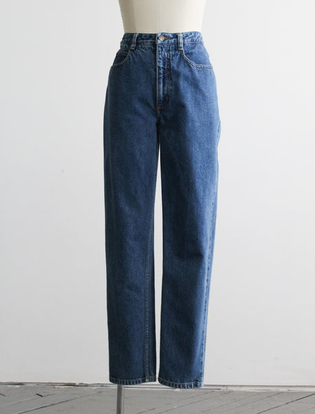 indigo mom jeans