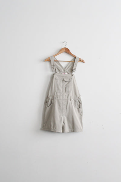 bone cotton short overalls