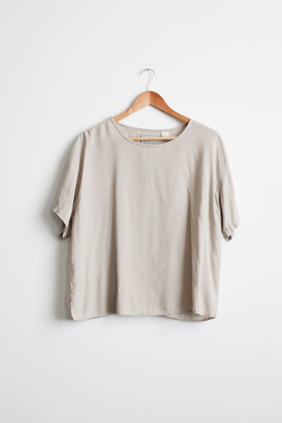 ecru boxy tee