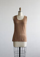 camel silk tank