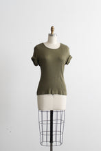 basil leaf rib knit tee