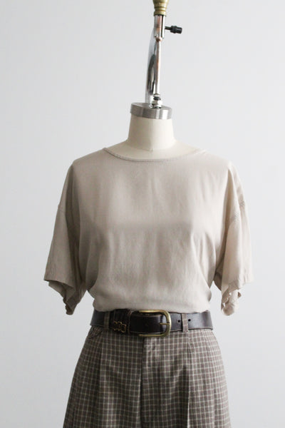 ecru boxy tee