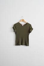 basil leaf rib knit tee