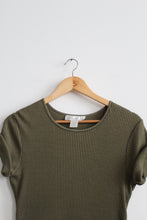 basil leaf rib knit tee