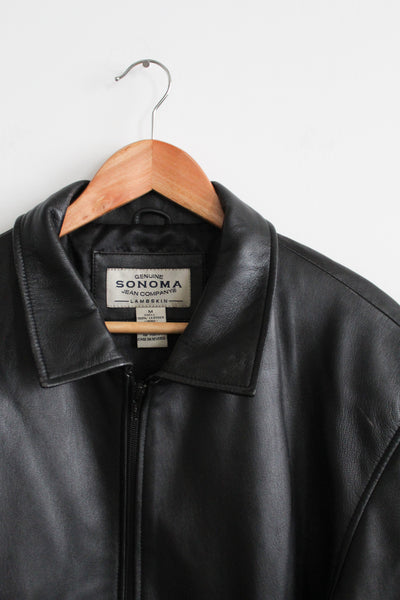 caroline black leather jacket
