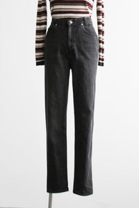 ash black mom jeans