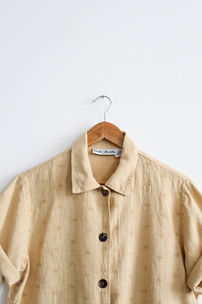 dandelion linen button up