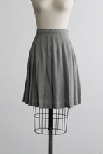 gingham pleat skirt