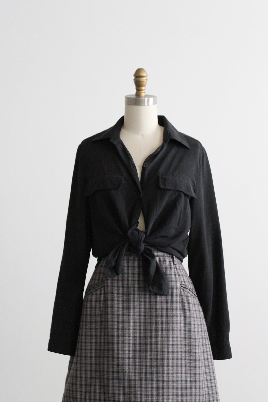 nocturne silk button up