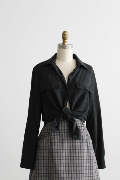 nocturne silk button up