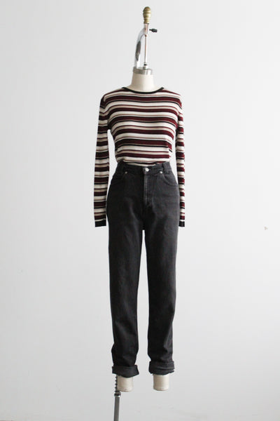 ash black mom jeans