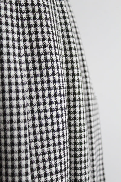 gingham pleat skirt