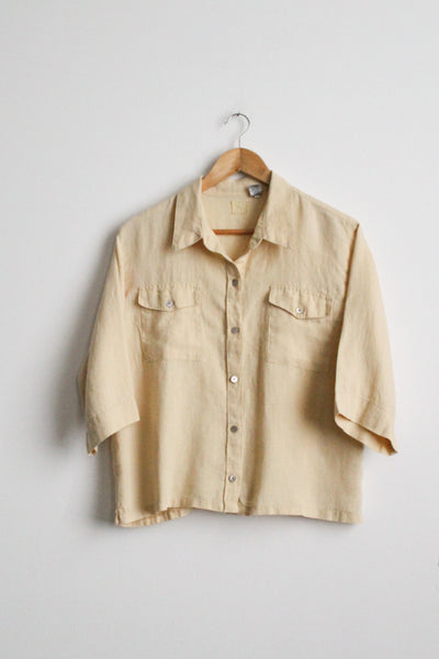 honeybutter linen blouse