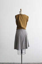 gingham pleat skirt