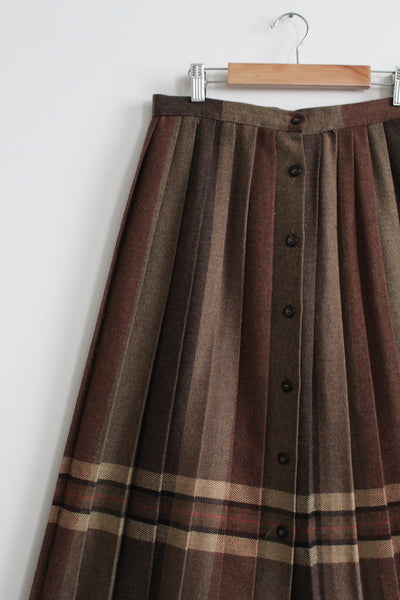scholastic wool midi skirt