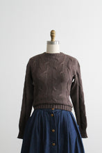 walnutshell wool cable knit pullover