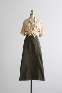 honeybutter linen blouse