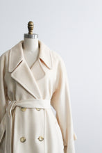 ivory wool trench