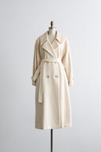 ivory wool trench