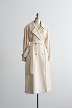 ivory wool trench