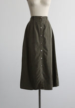 olive branch midi skirt