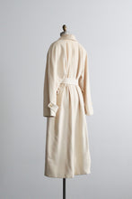 ivory wool trench