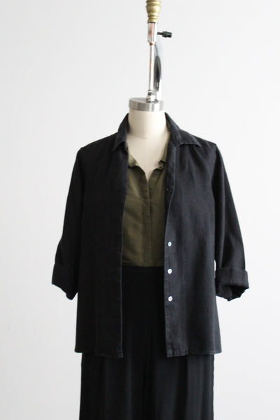 cormorant linen button-up