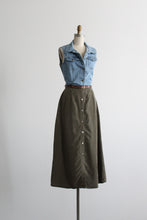 olive branch midi skirt
