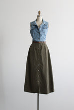 olive branch midi skirt