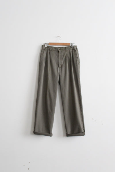 sageleaf cotton trousers