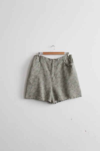 fern linen shorts