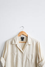 bone silk button up