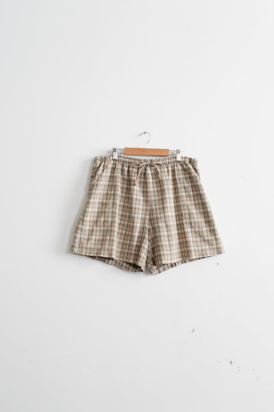 cabinlight plaid cotton shorts