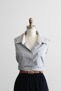 lakeside gingham button up