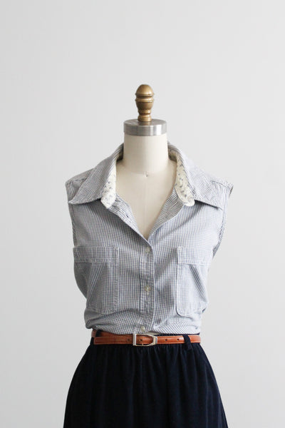 lakeside gingham button up