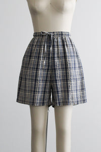 cabinlight plaid cotton shorts