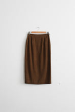 tobacco silk skirt